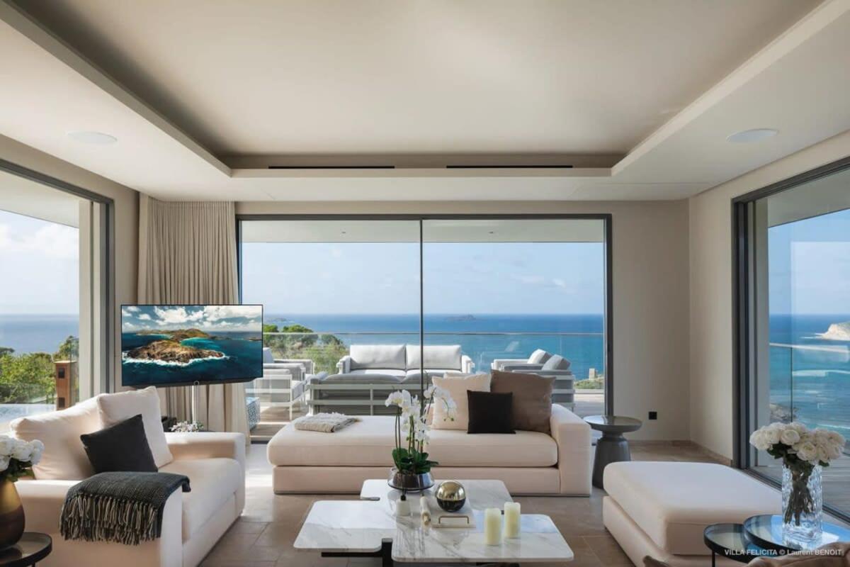 On A Hill Side Villa With Superb Amenities St. Barthelemy Exterior foto