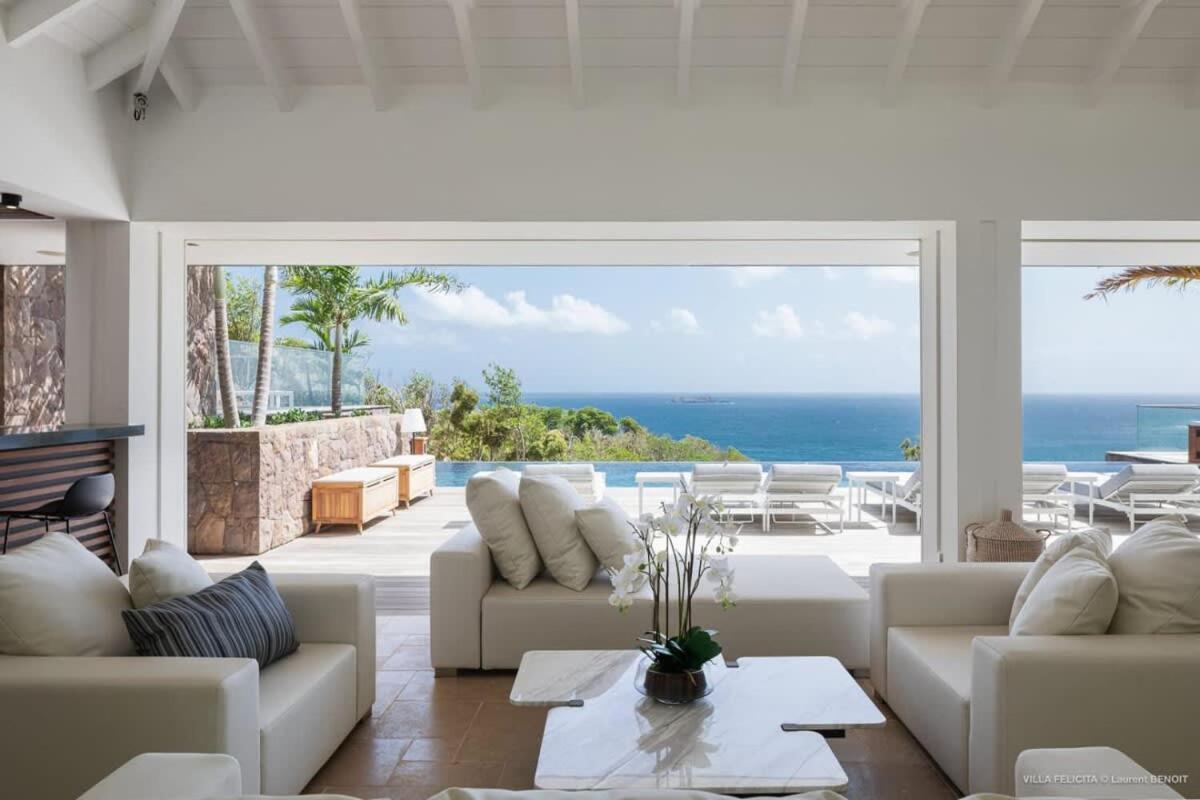 On A Hill Side Villa With Superb Amenities St. Barthelemy Exterior foto