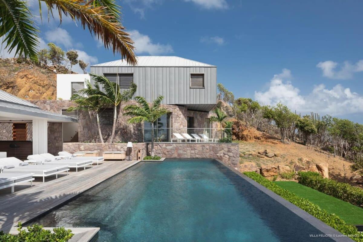 On A Hill Side Villa With Superb Amenities St. Barthelemy Exterior foto